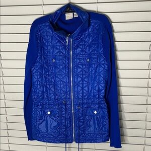 Chico's Vibrant Blue Puffer Jacket